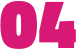 number 4 in pink colour